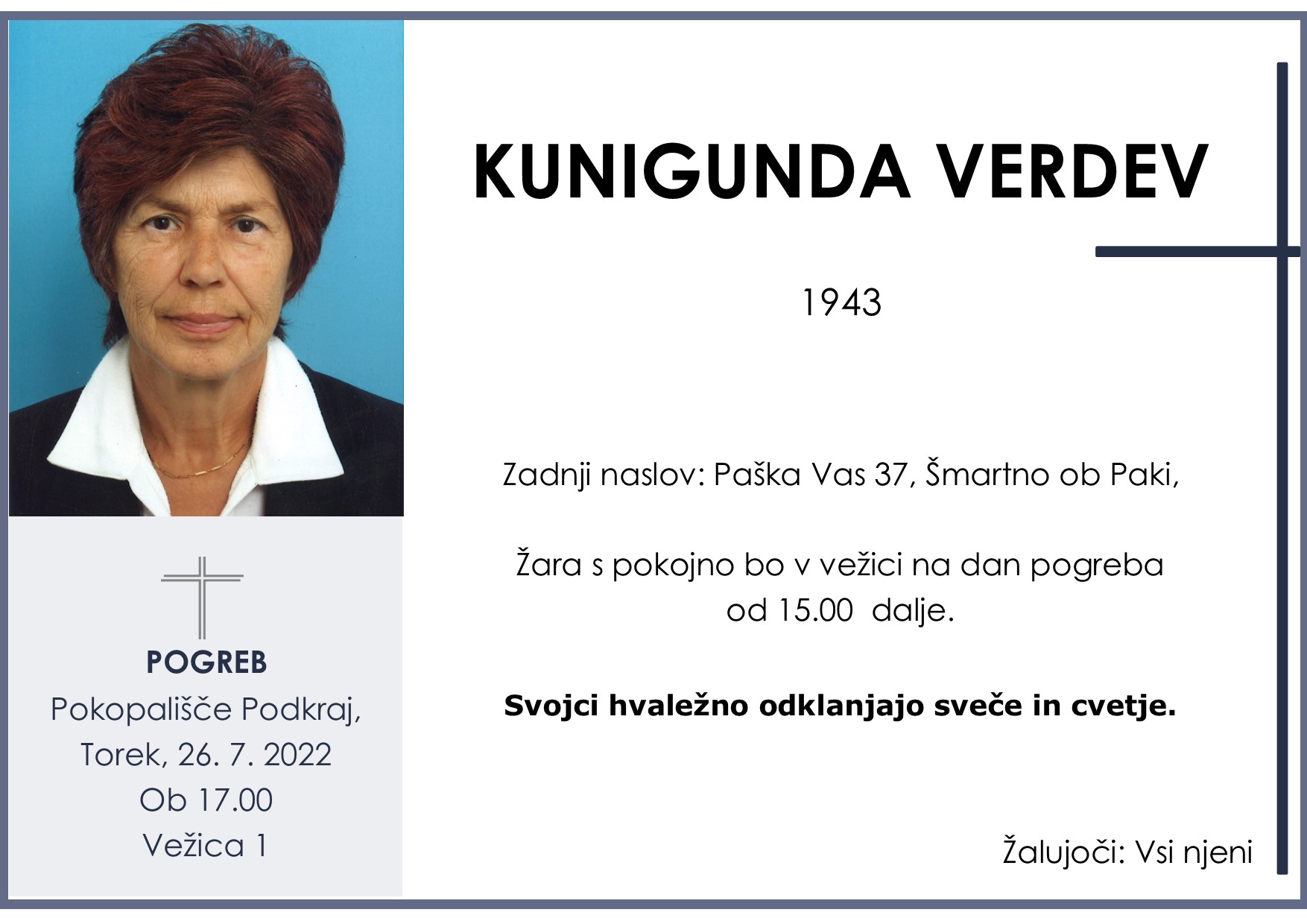 Verdev Kunigunda 1943