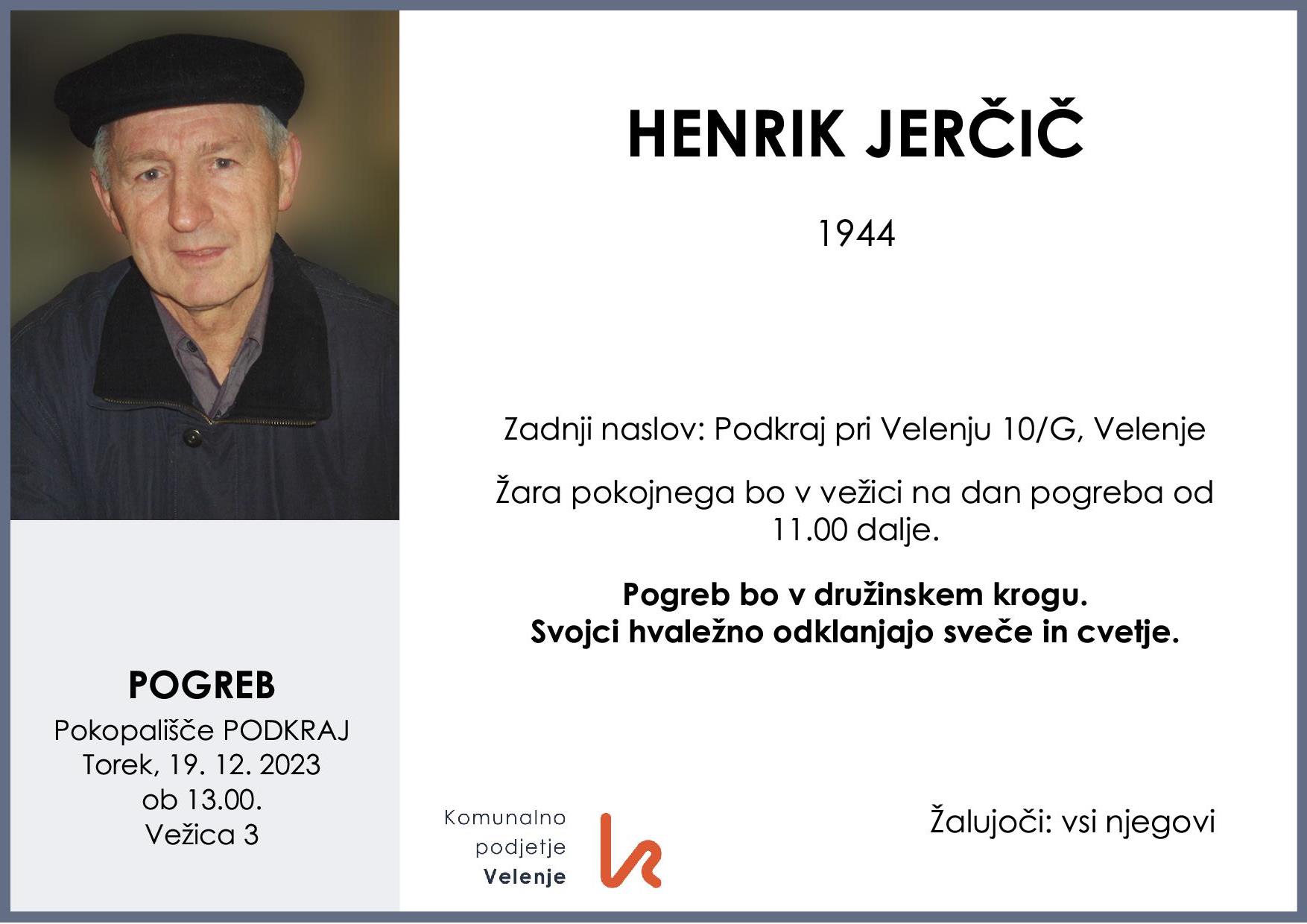 henrikjerčič19441pogrebvtorekobtrinajstiuripodkraj