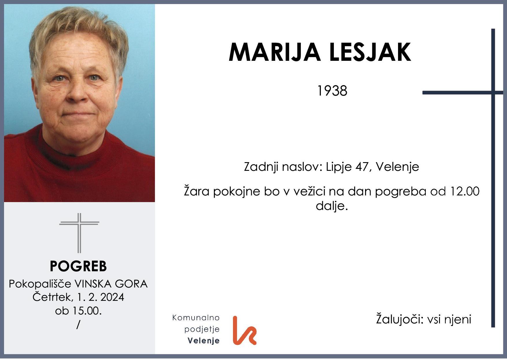 lesjak Marija19381