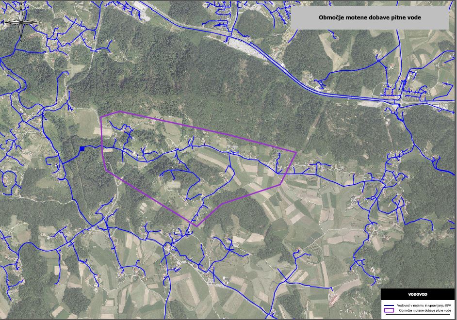 Obmocje motene dobave Laze 14.2.2017