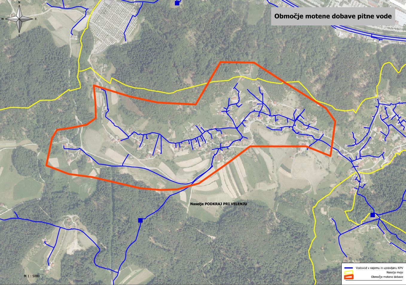 Območje motenj dobave Podkraj