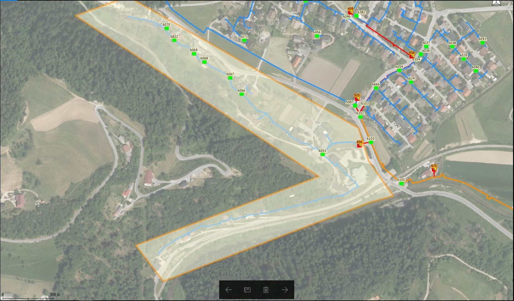 Območje prekinitev TE 21.7.2017