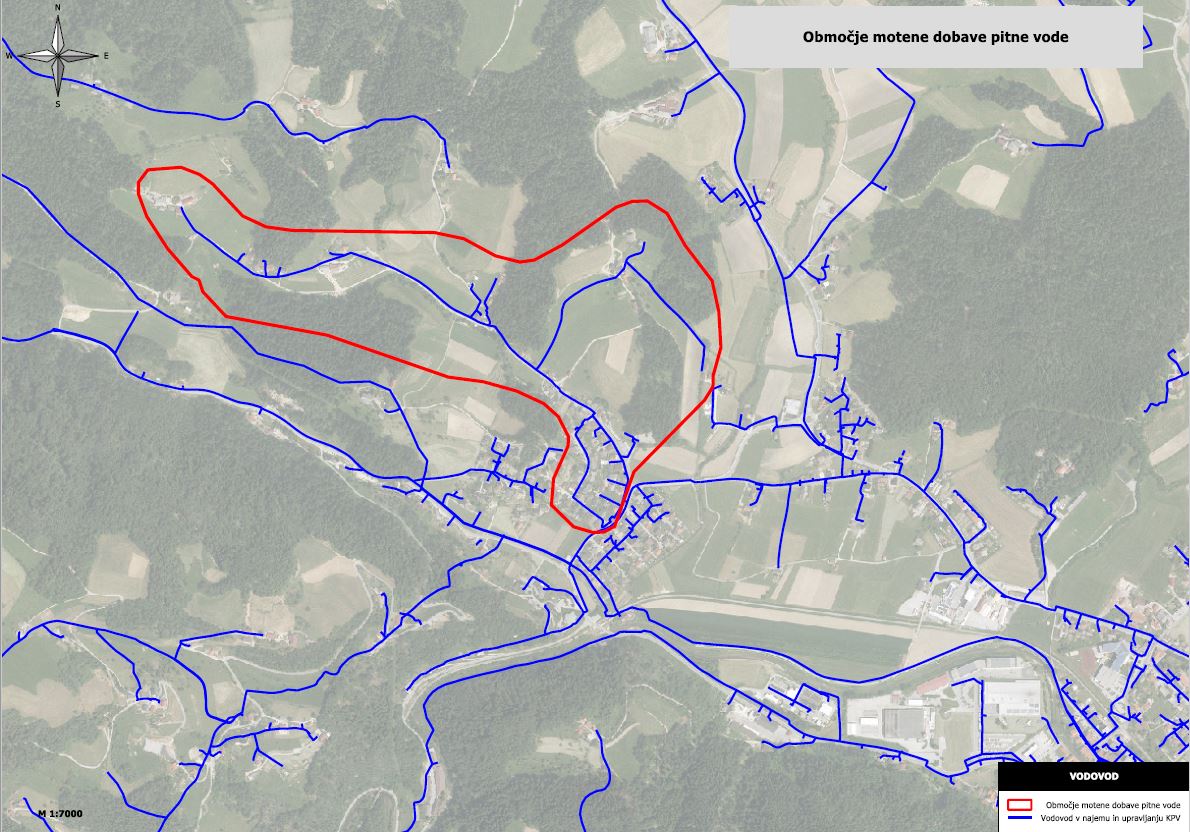 Motnje dobave pitne vode Florjan
