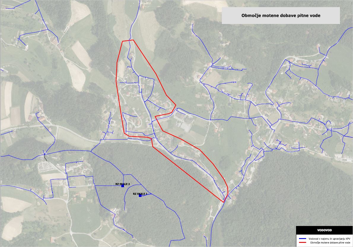 Obmocje motene dobave VO 23.7.2019