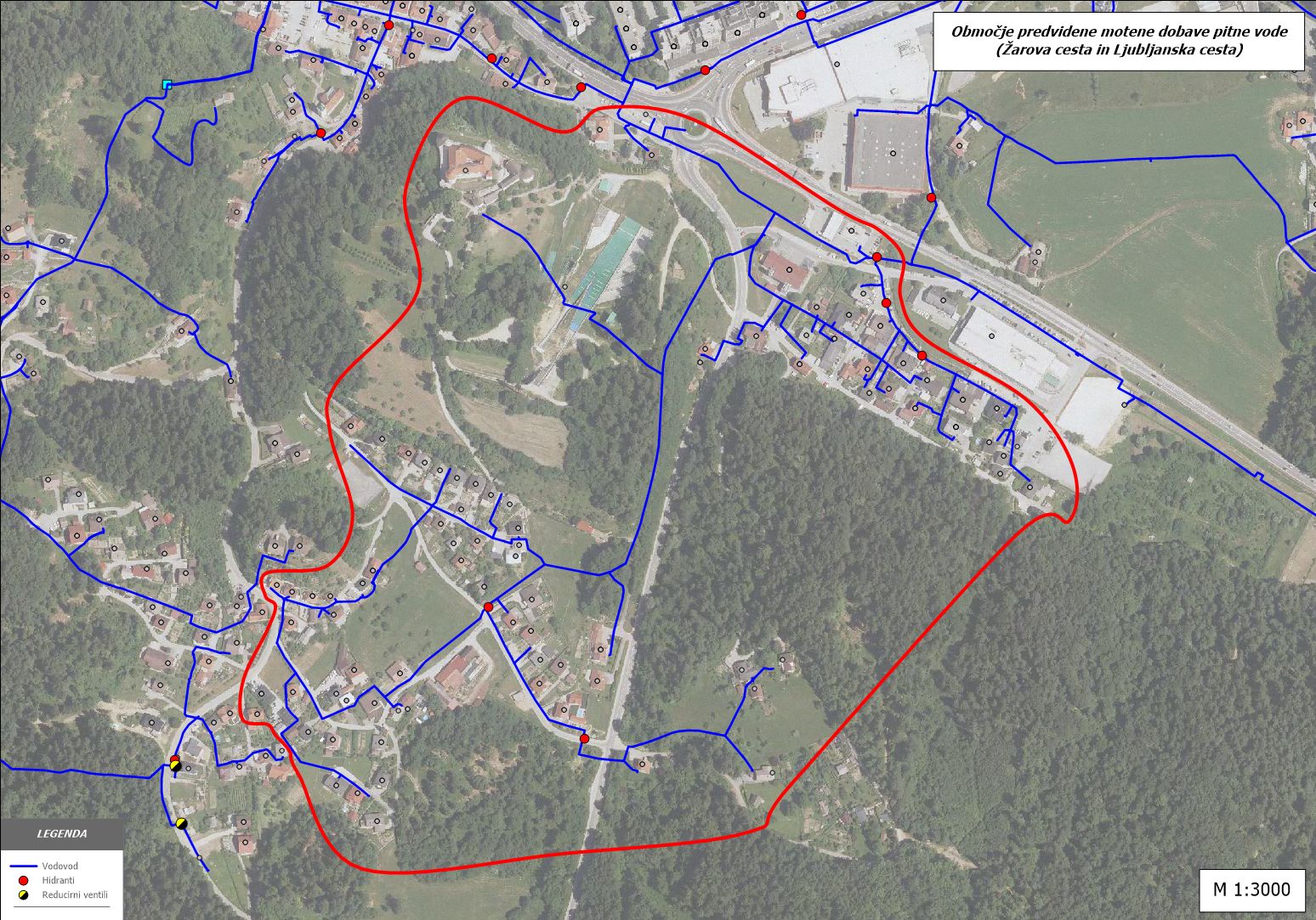 Zarova in Ljubljanska cesta