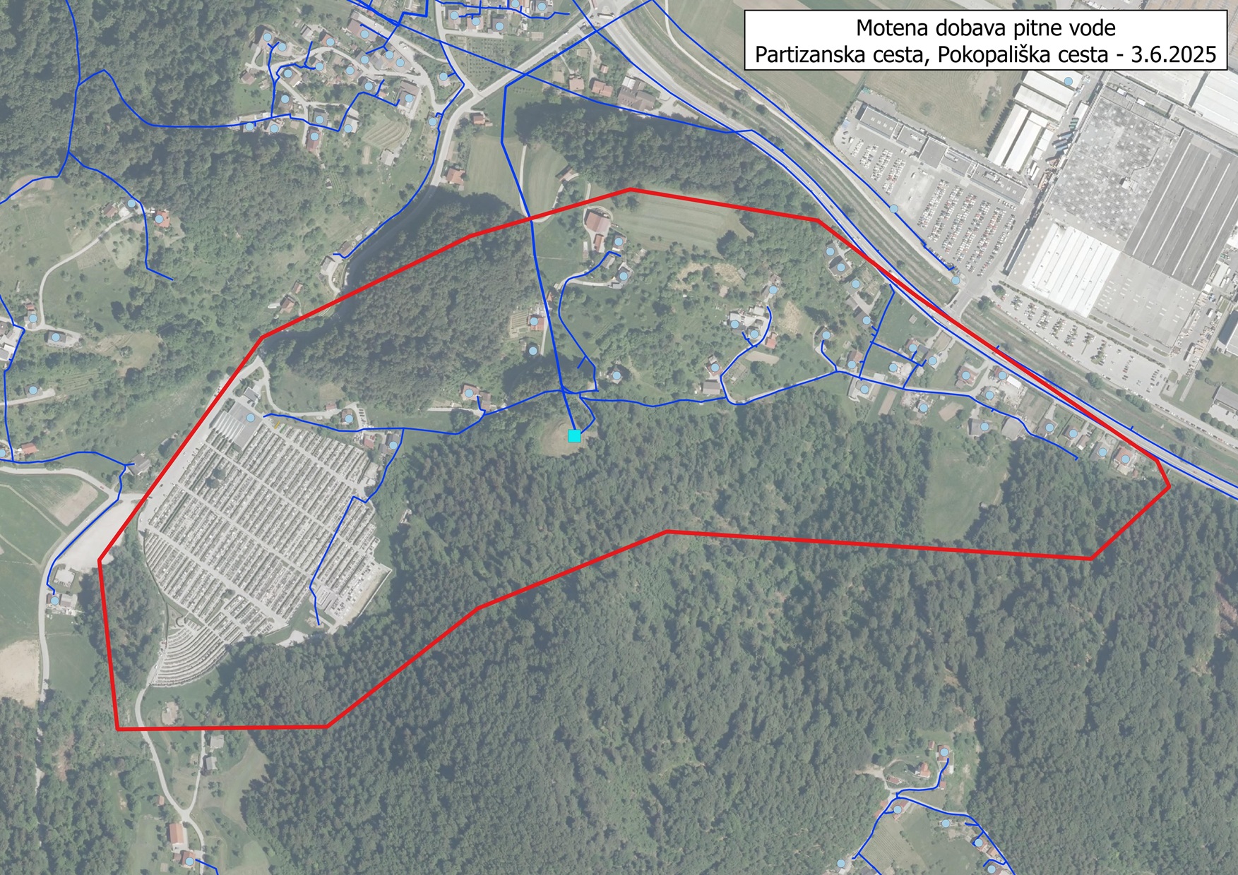 Partizanska in Pokopaliska cesta 3 6 2025