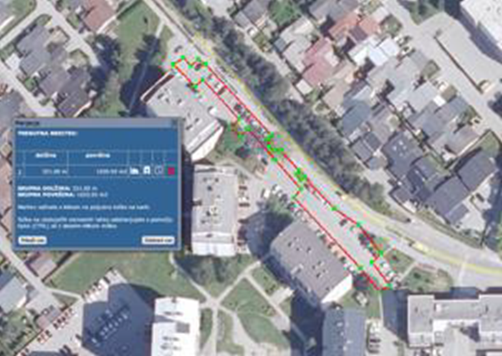 Lokacija onemogočenega parkiranja 1