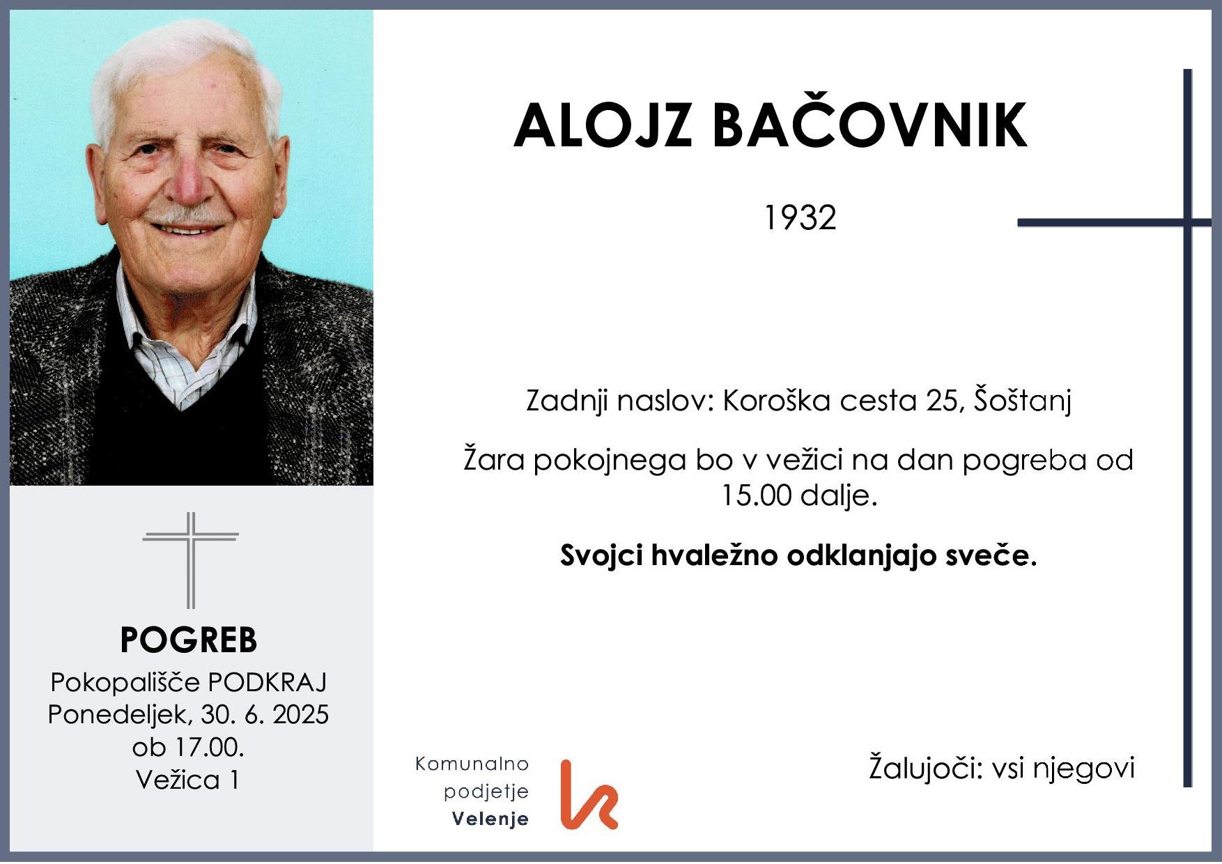 Bačovnik Alojz 1932 1