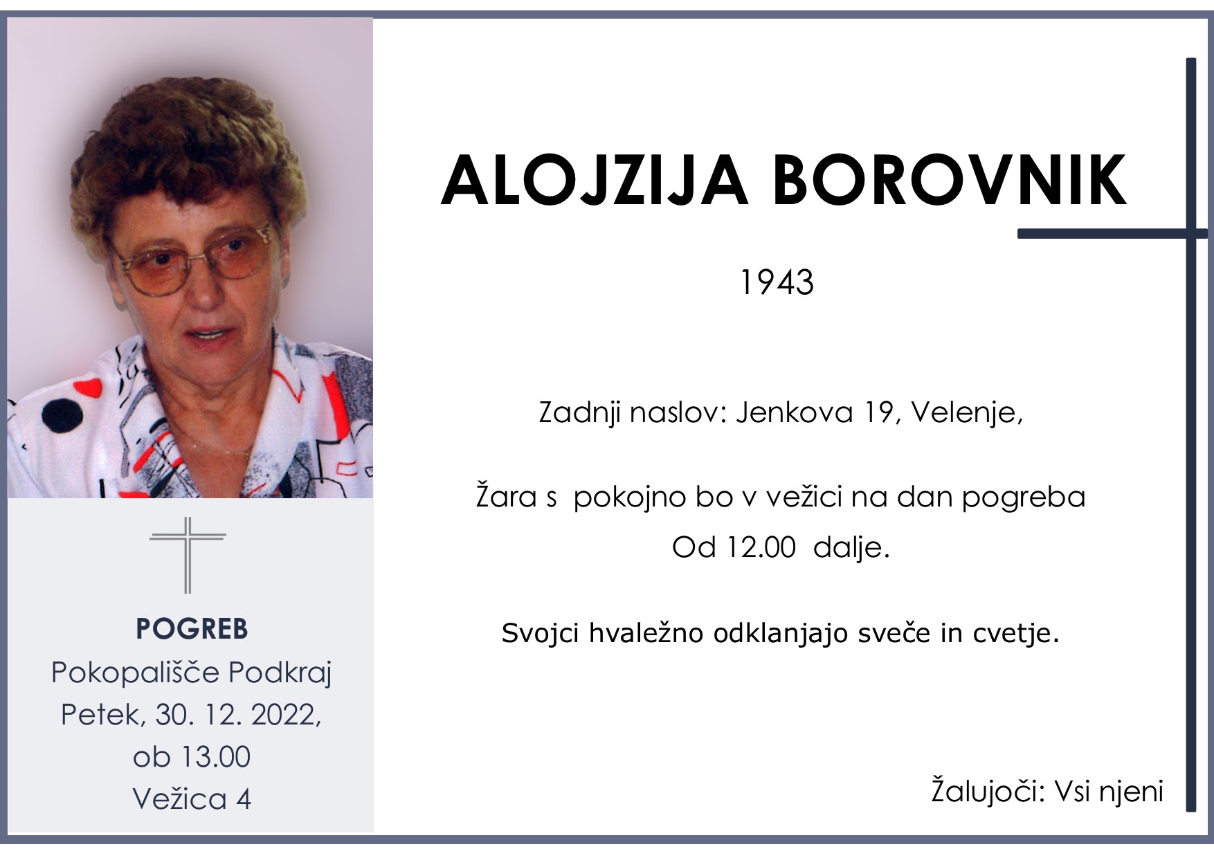 Borovnik Alojzija 1943