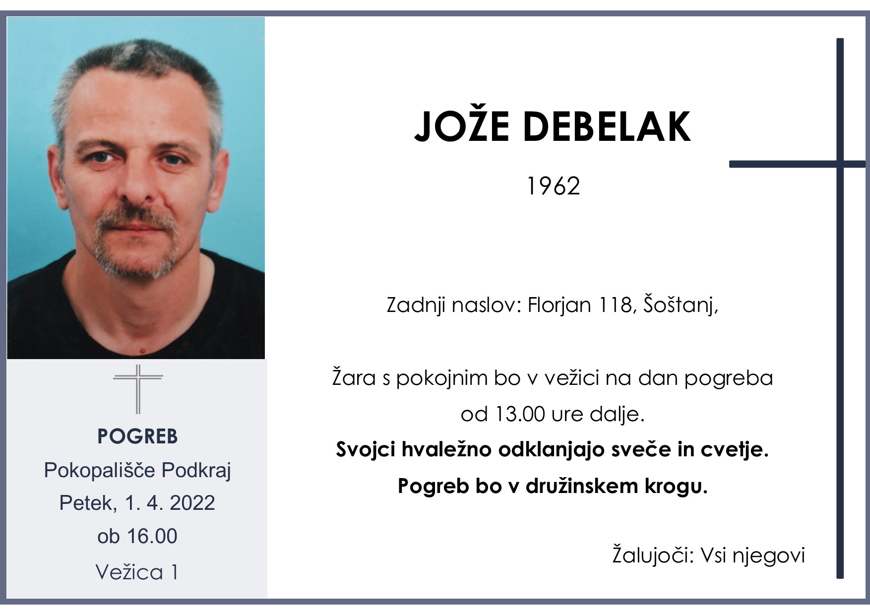 Debelak Jože 1962