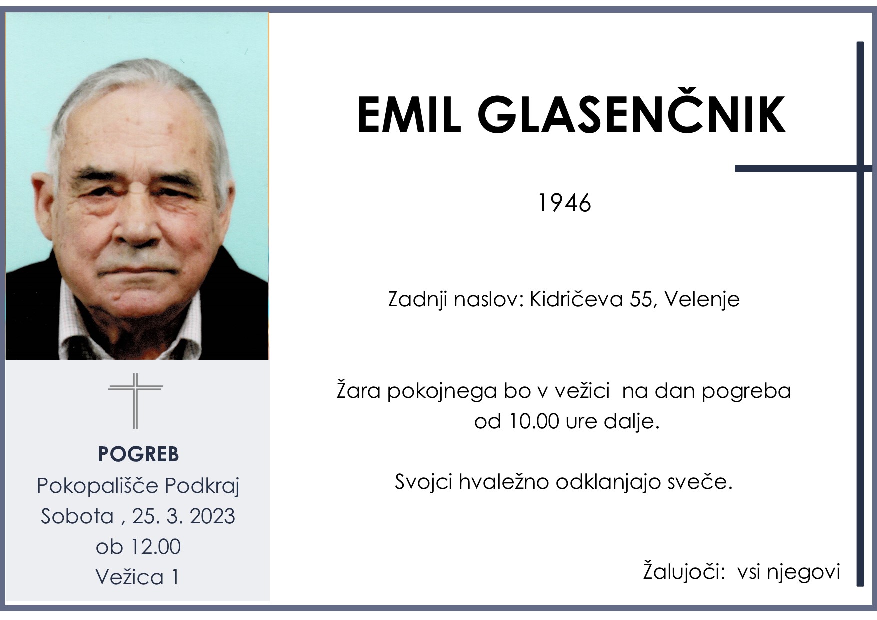 Glasenčnik Emil 1946