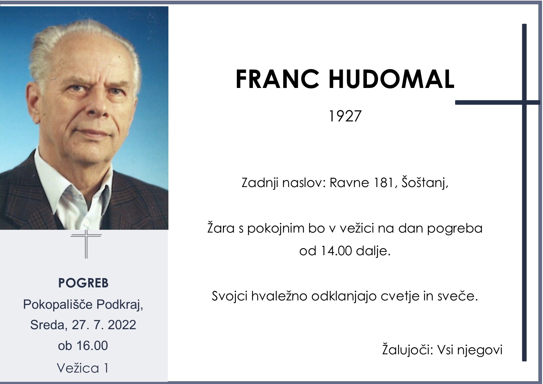 Hudomal Franc 1927