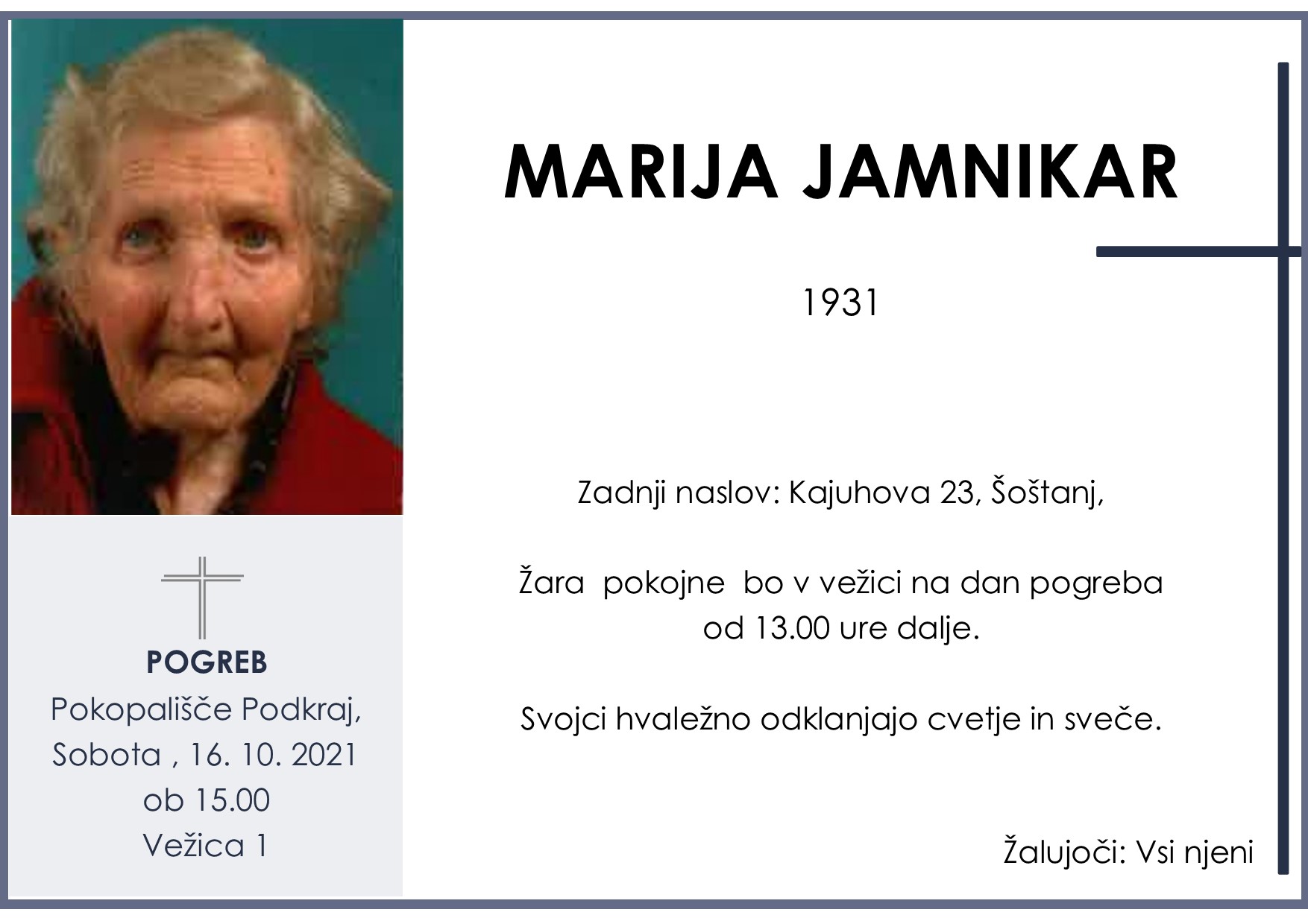 Jamnikar Marija 1931