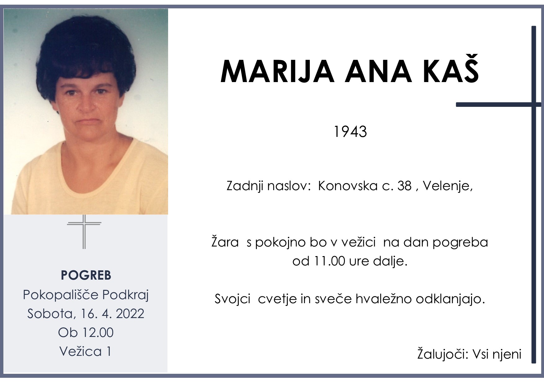Kaš Marija Ana 1943