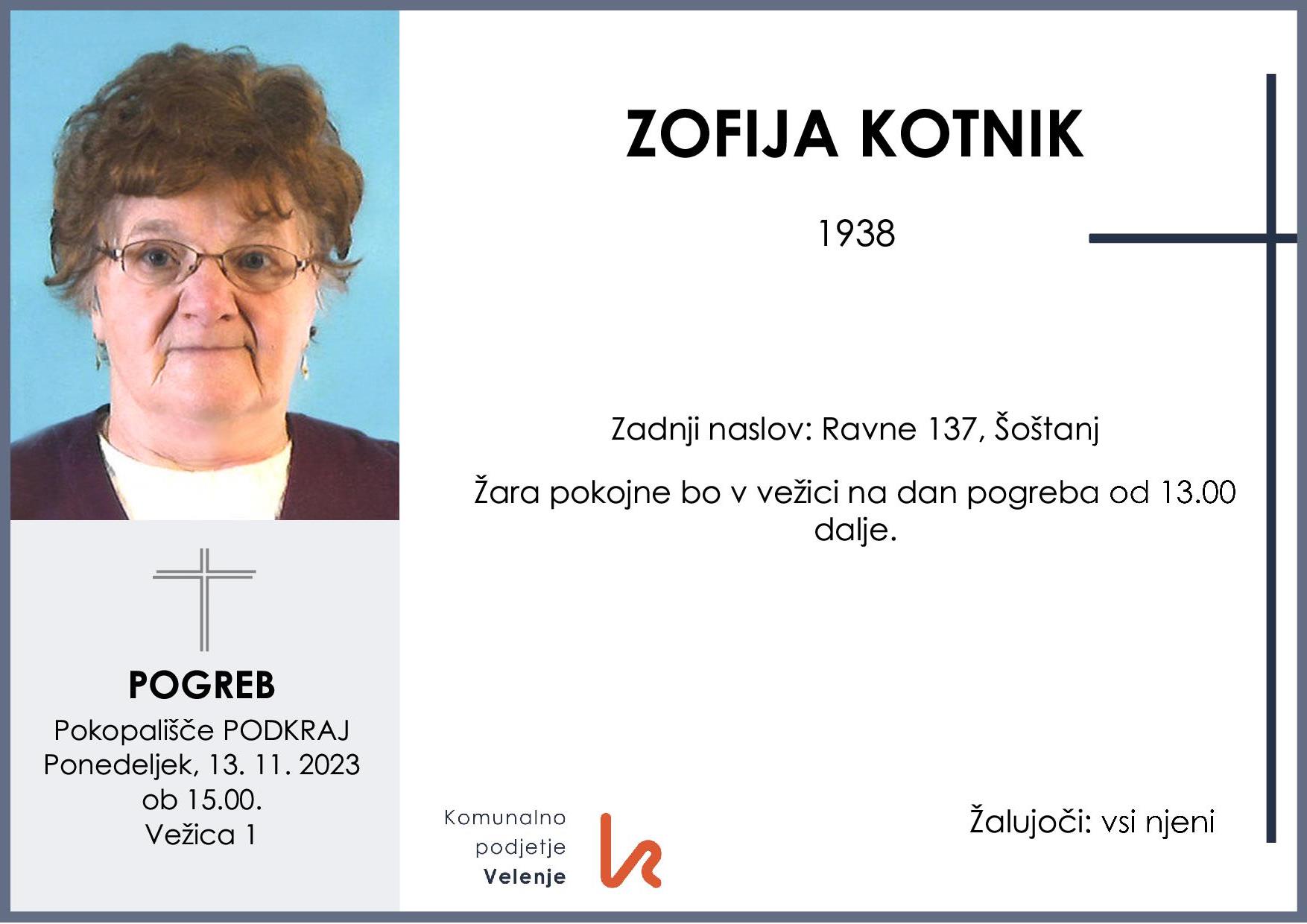 Kotnik Zofija 1