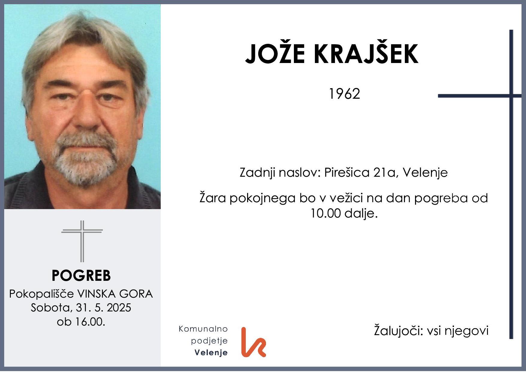 Krajšek Jože 1962 1