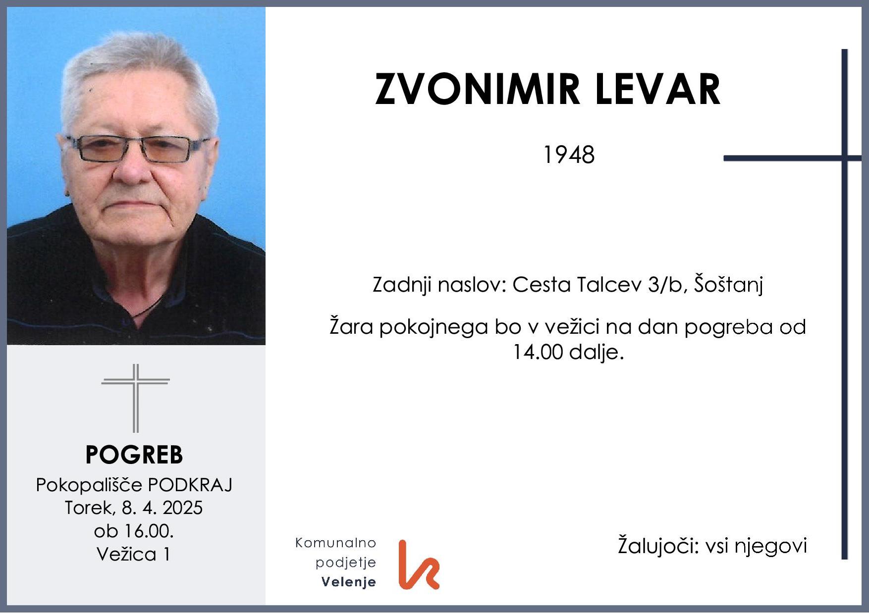 Levar Zvonimir 1948 1