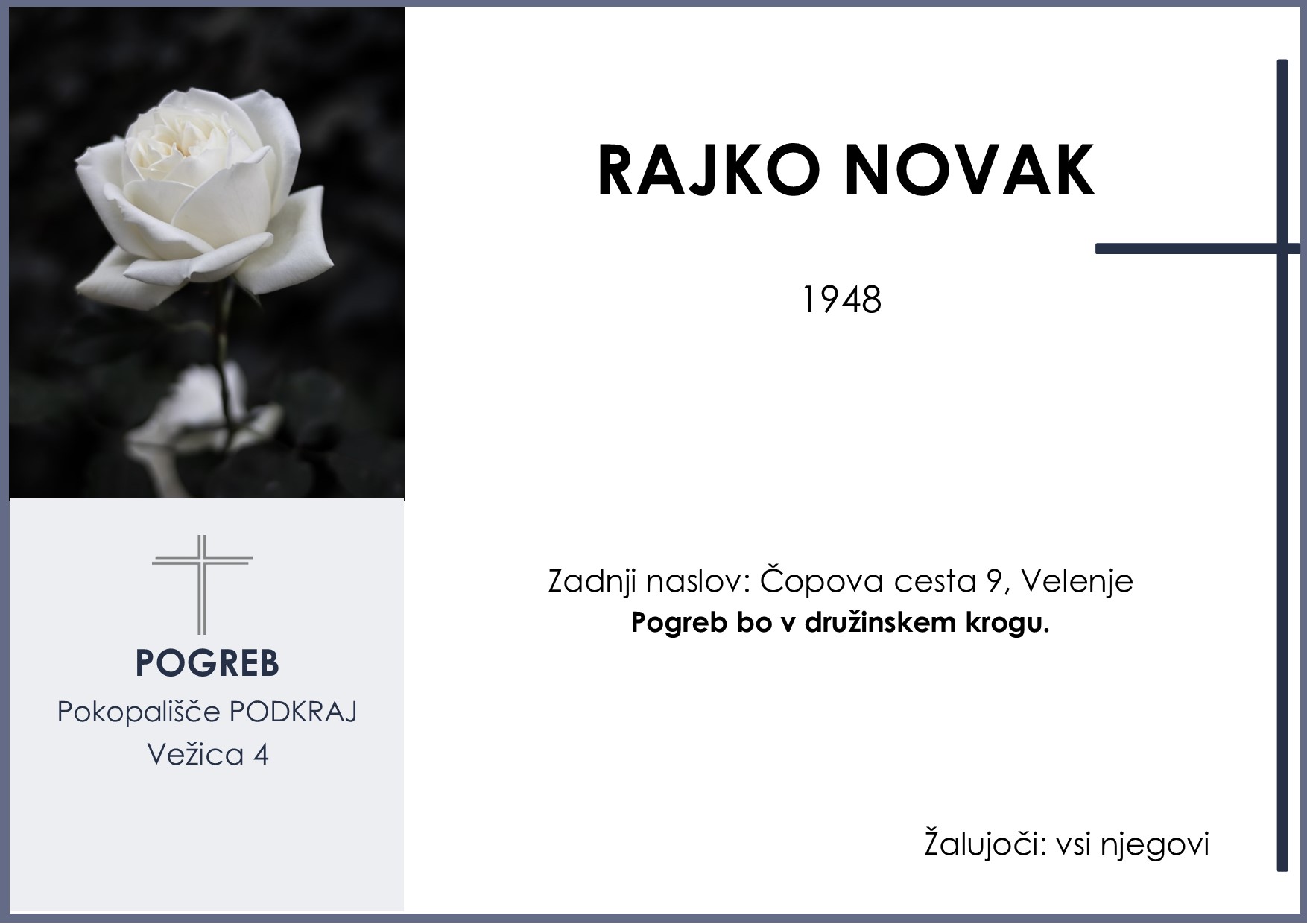 OsmrtnicaNovakRajko