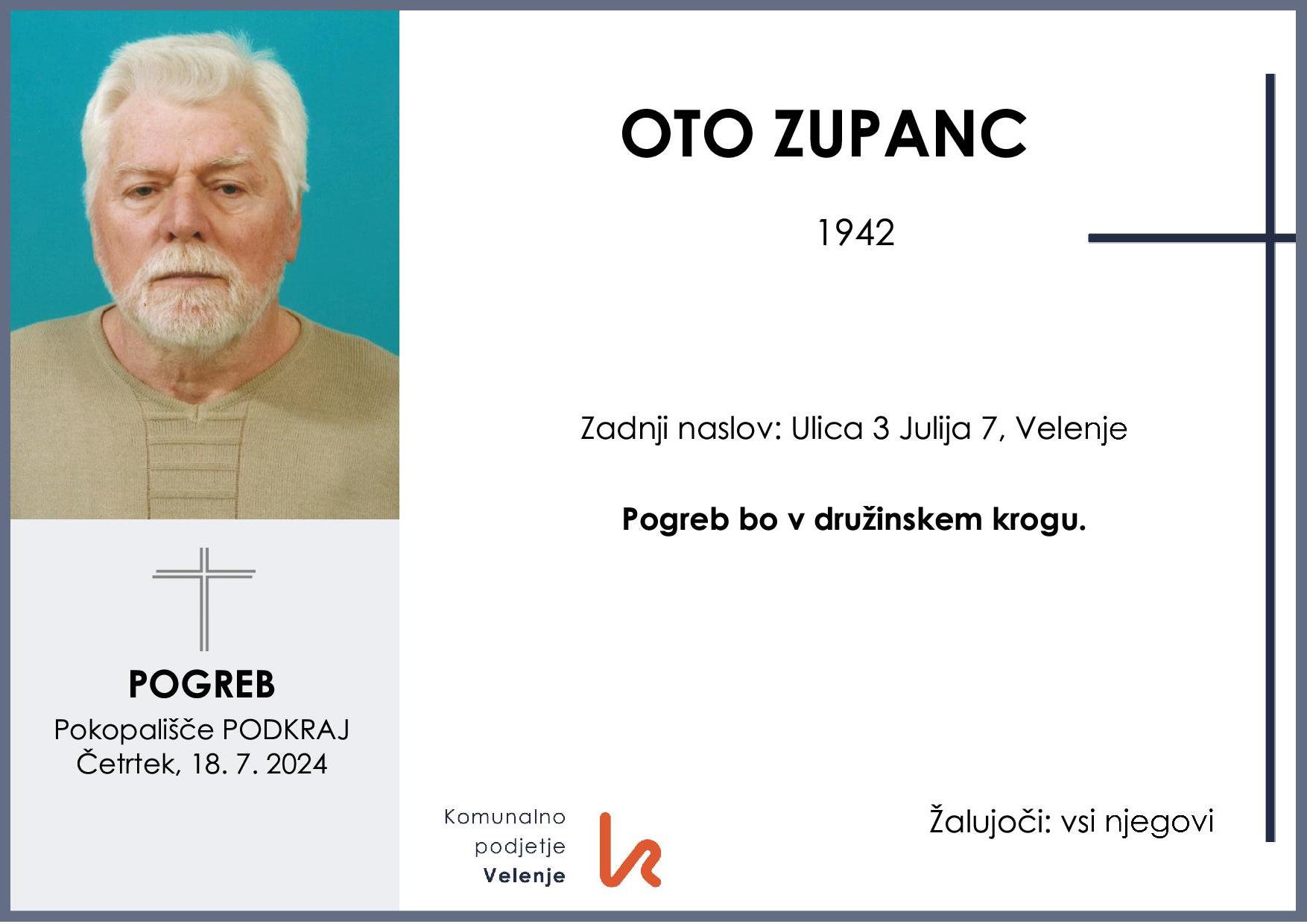 OsmrtnicaZupancOto1942pogreb četrtek 18.7.2024 Podkraj
