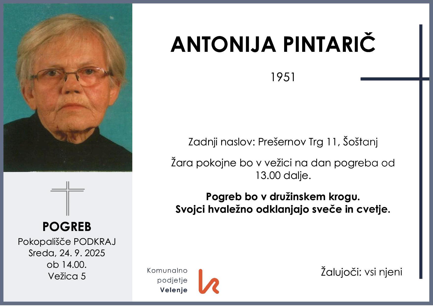 Pintarič Antonija 1951 1