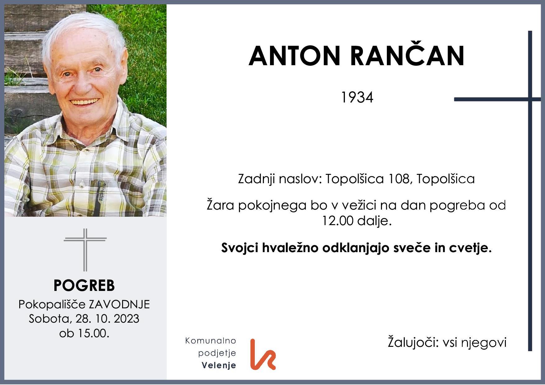 Rančan Anton 1934 1