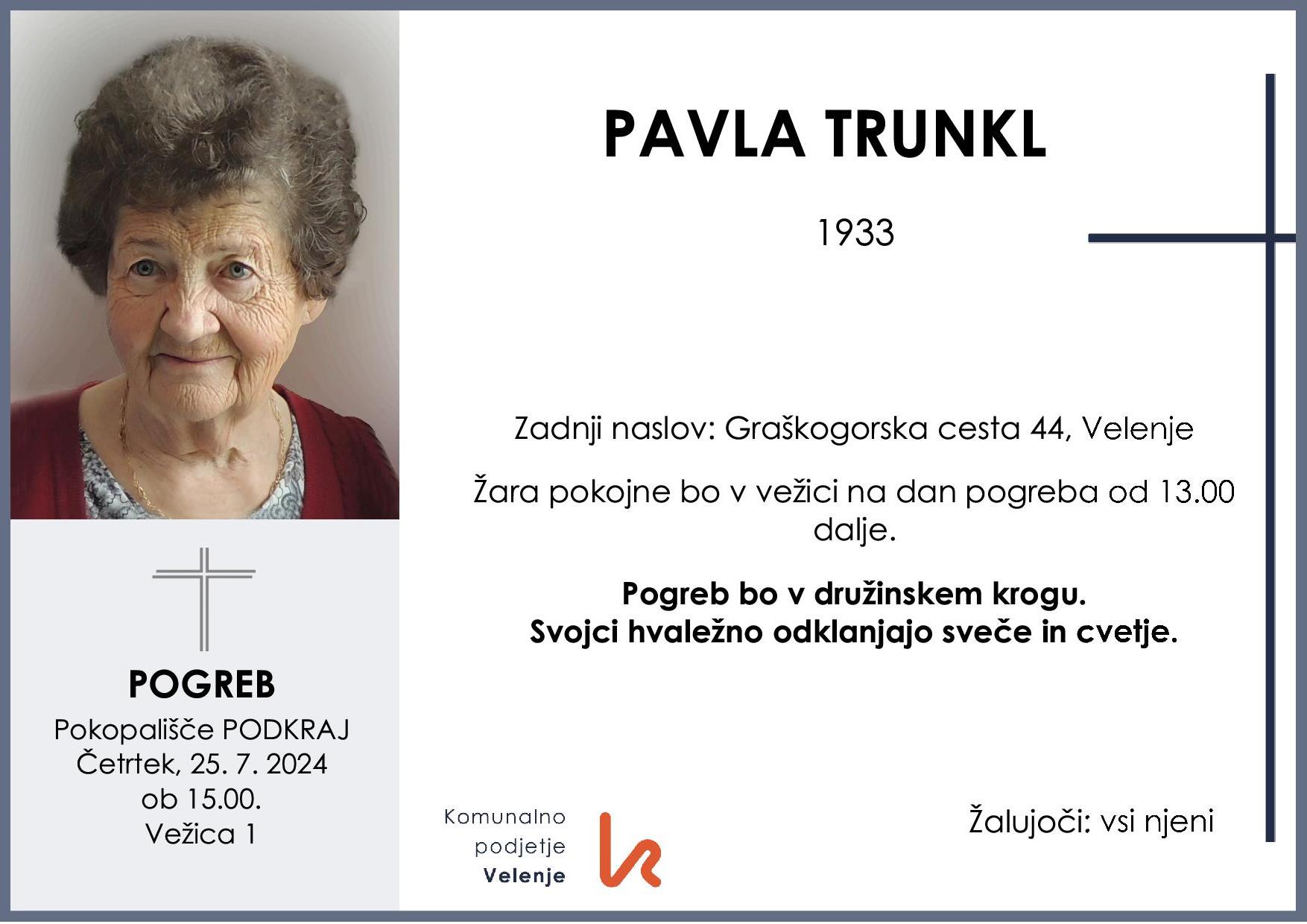 Trunkl Pavla Frančiška 1