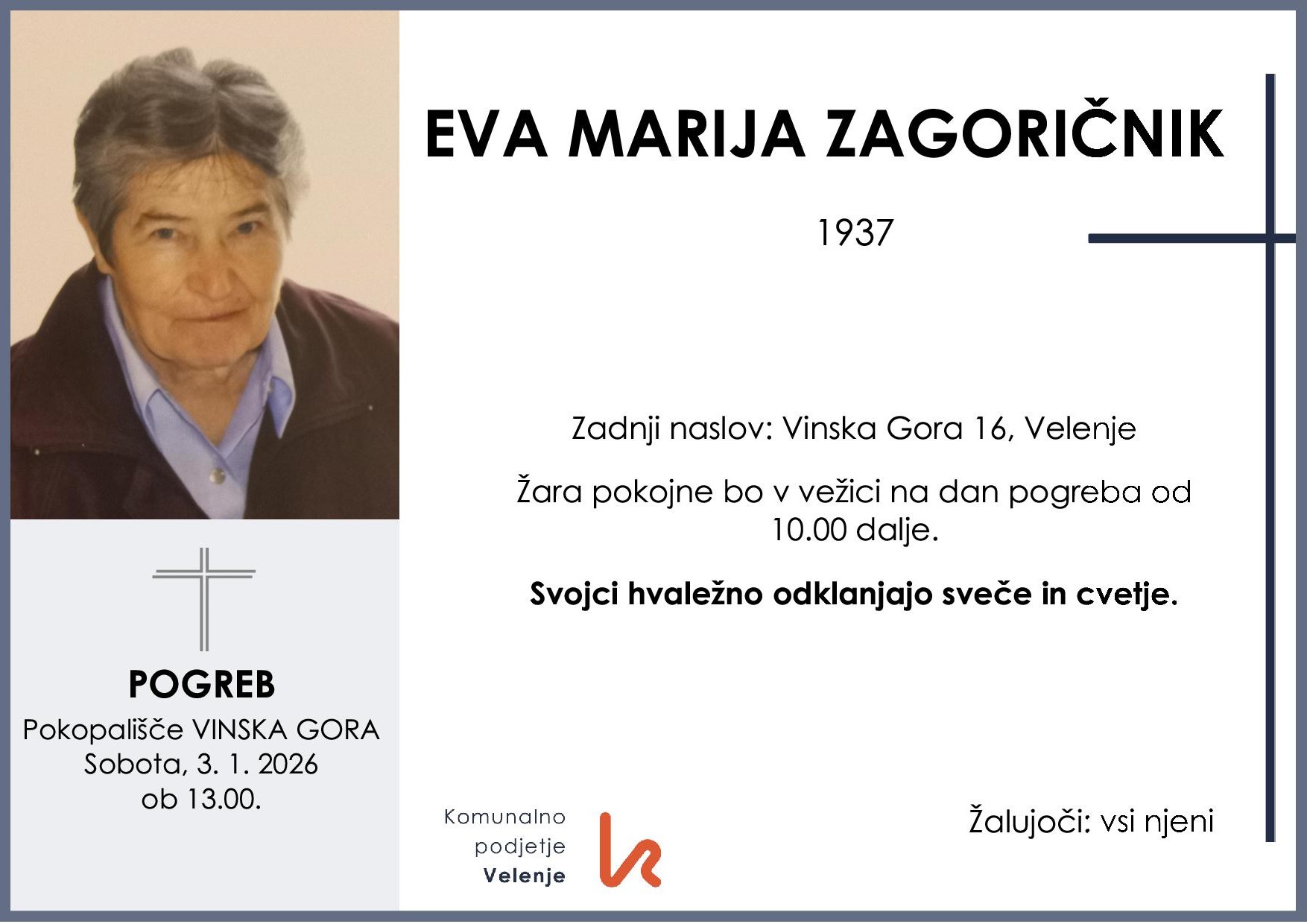 Zagoričnik Eva Marija 1937 1