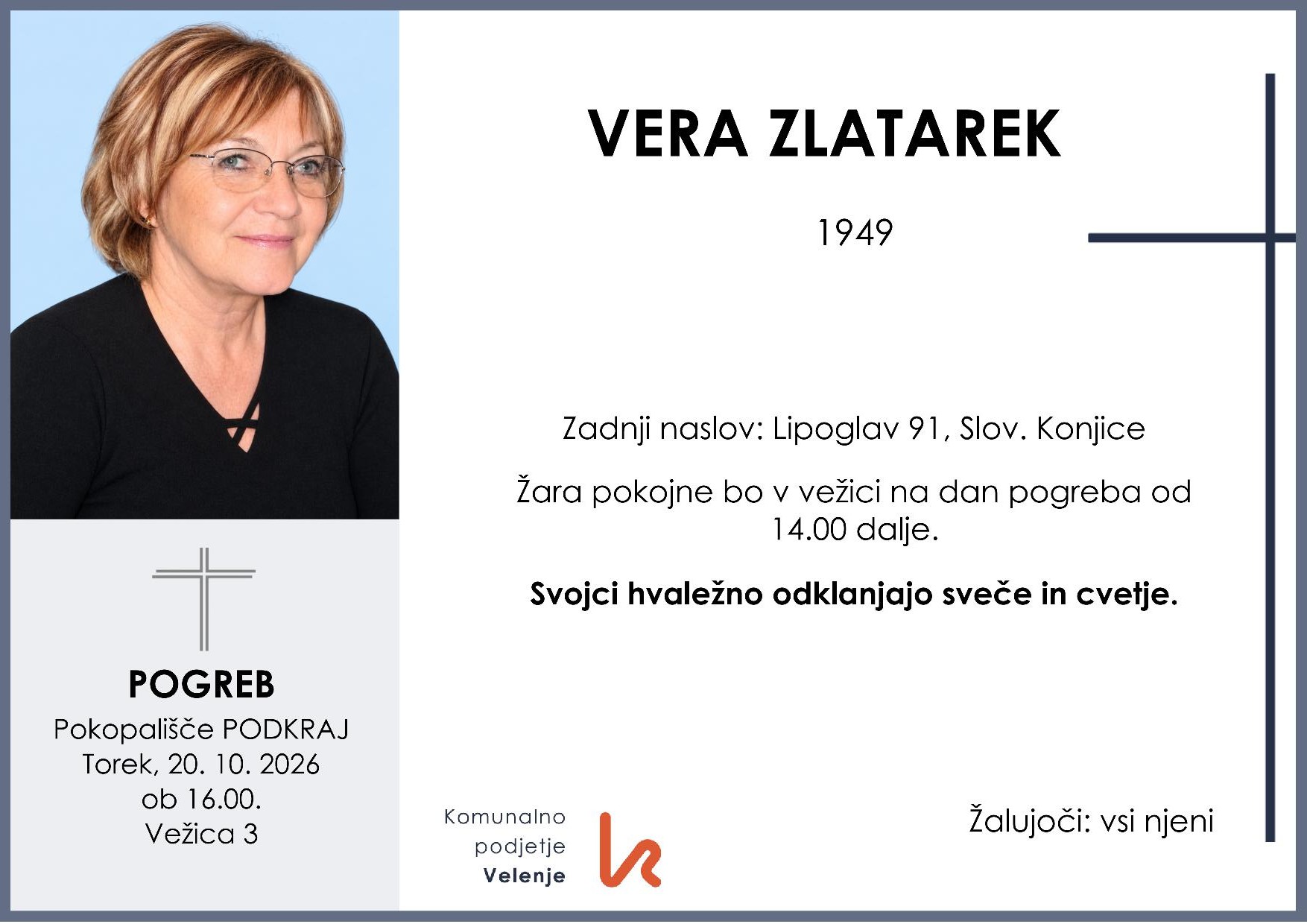 Zlatarek Vera 1949 1