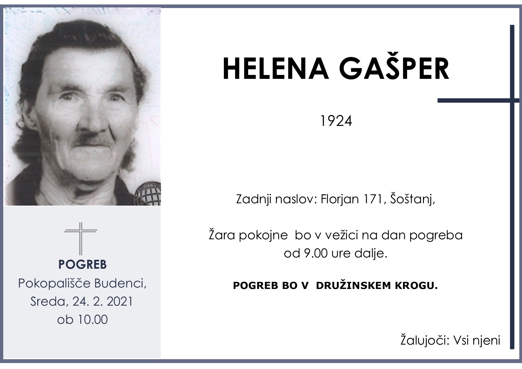 gašper helena 1924