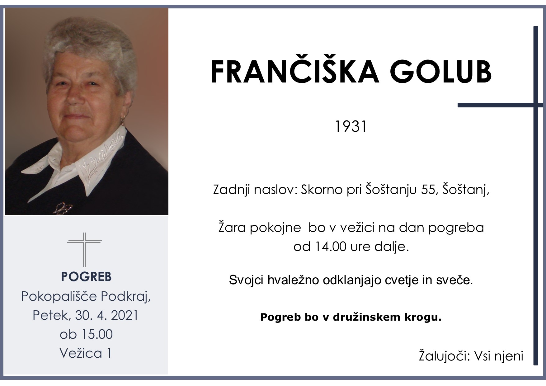 golub Frančiška 1931