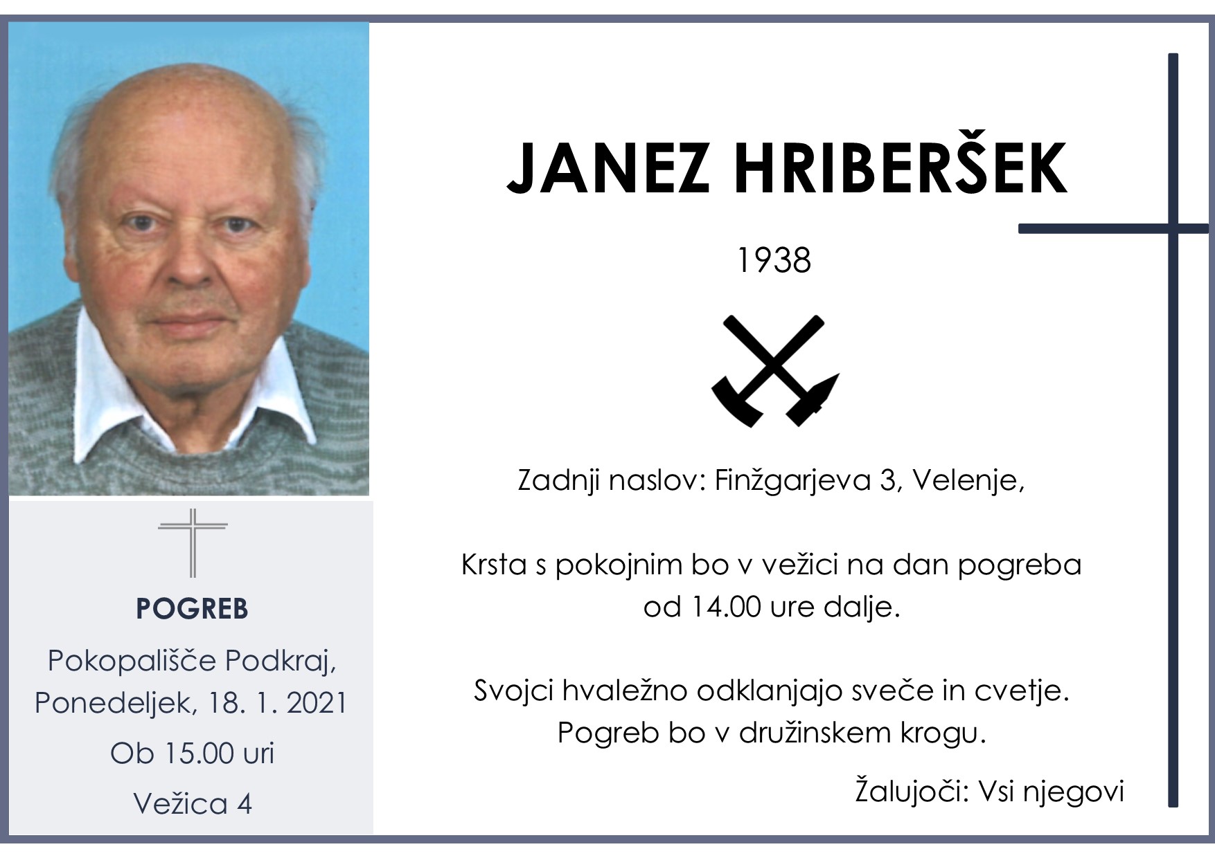 hriberšek janez 1938