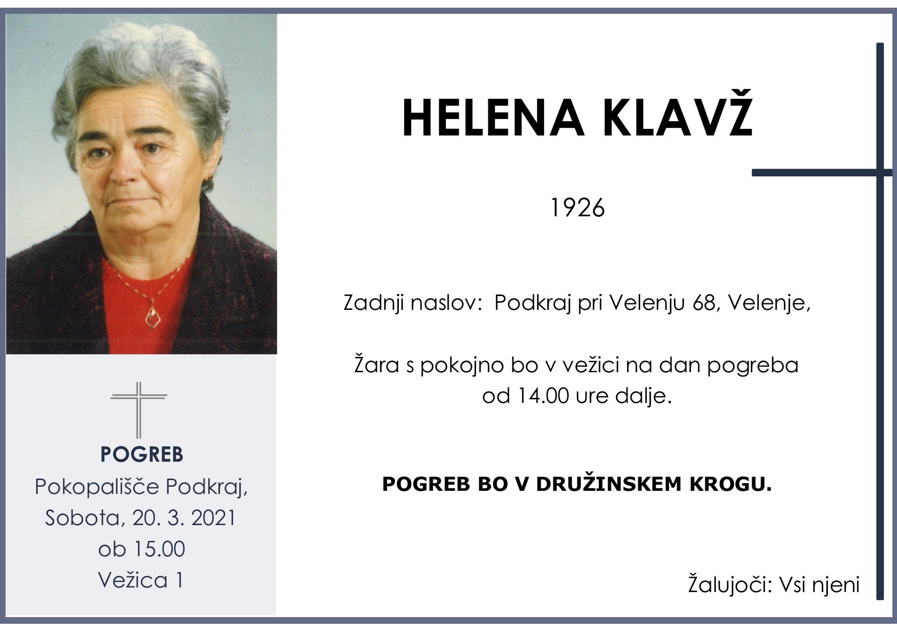 klavž helena 1926