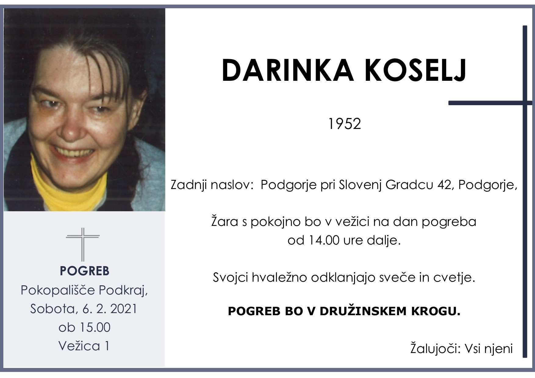 koselj darinka 1952