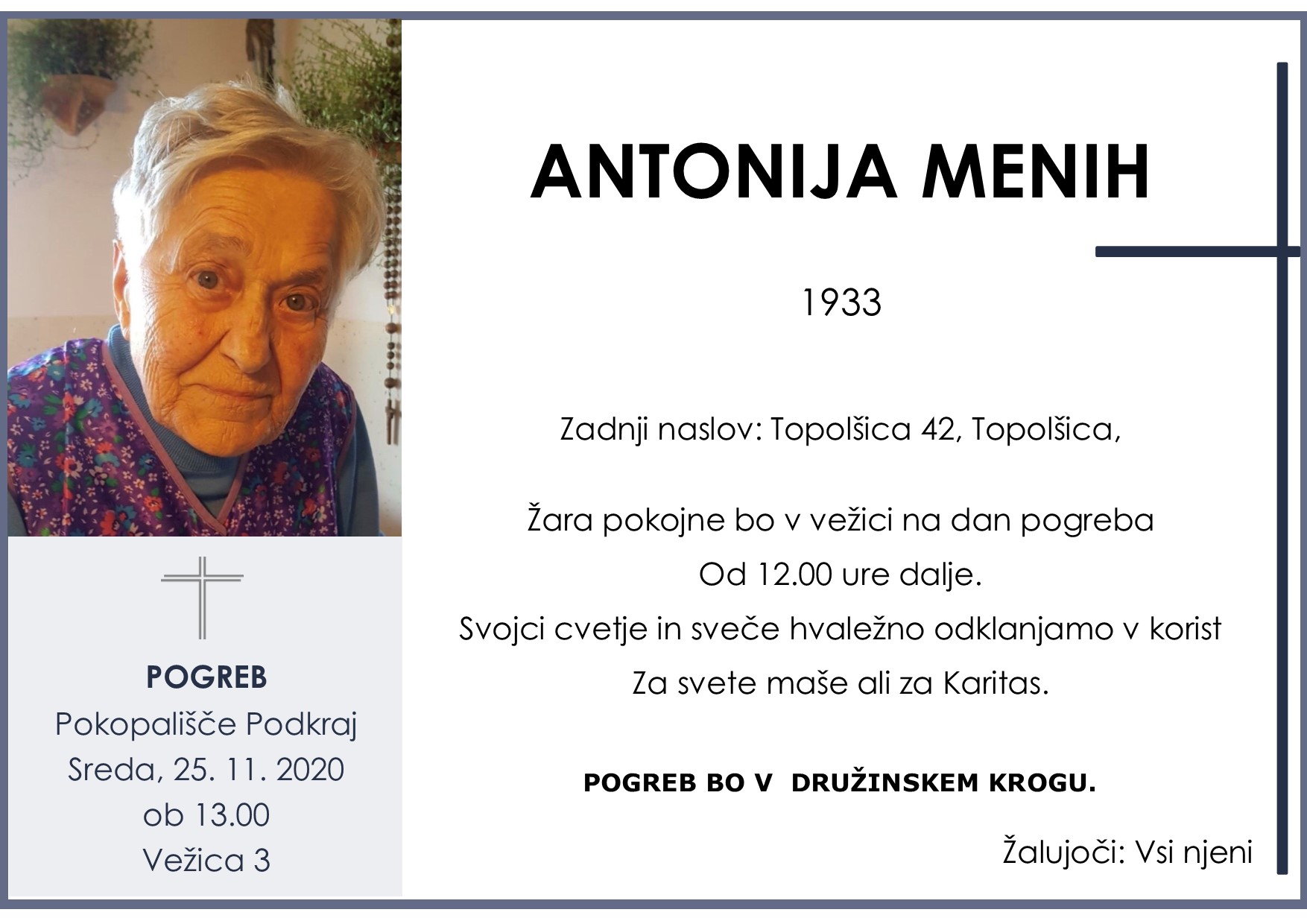 menih antonija 1933