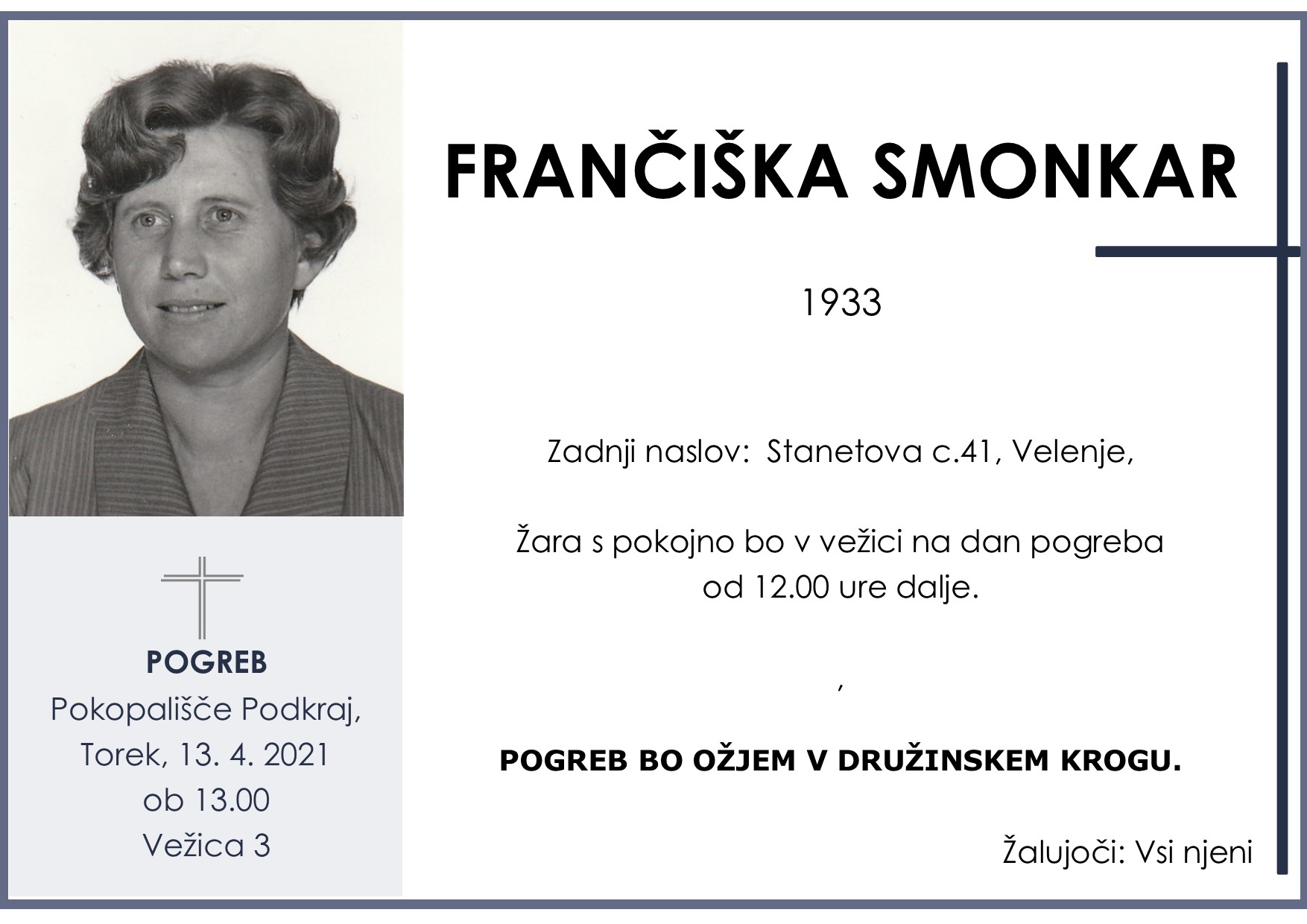 smonkar frančiška 1933